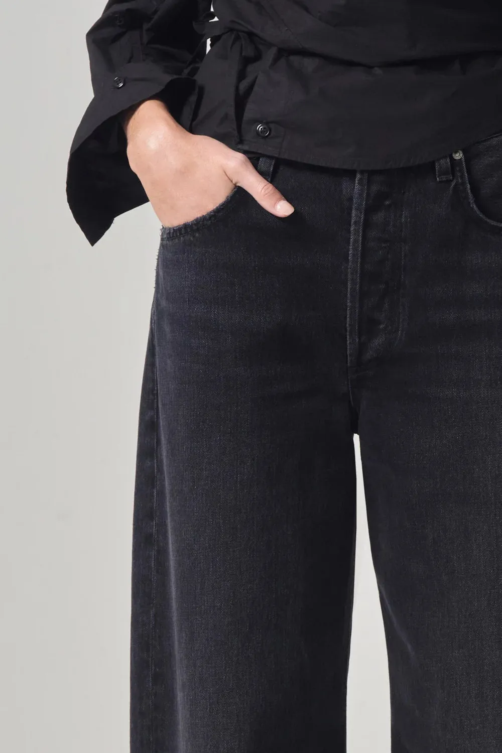 Ayla Baggy Cuffed Crop ReinforcedHemline