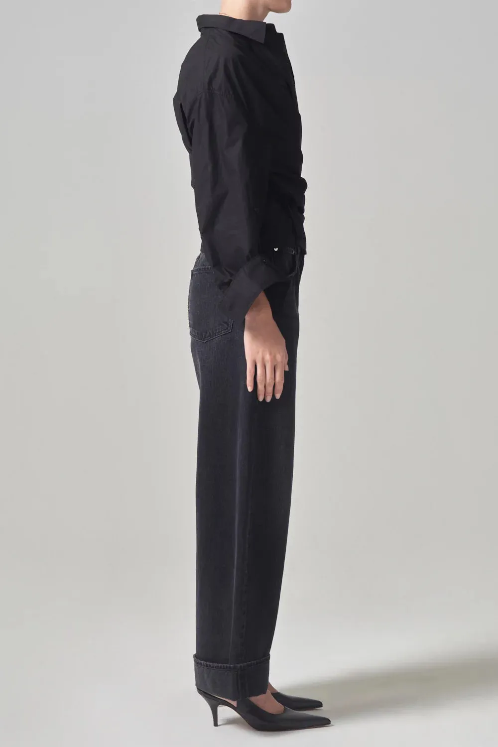 Quick Dry Fabric Ayla Baggy Cuffed Crop