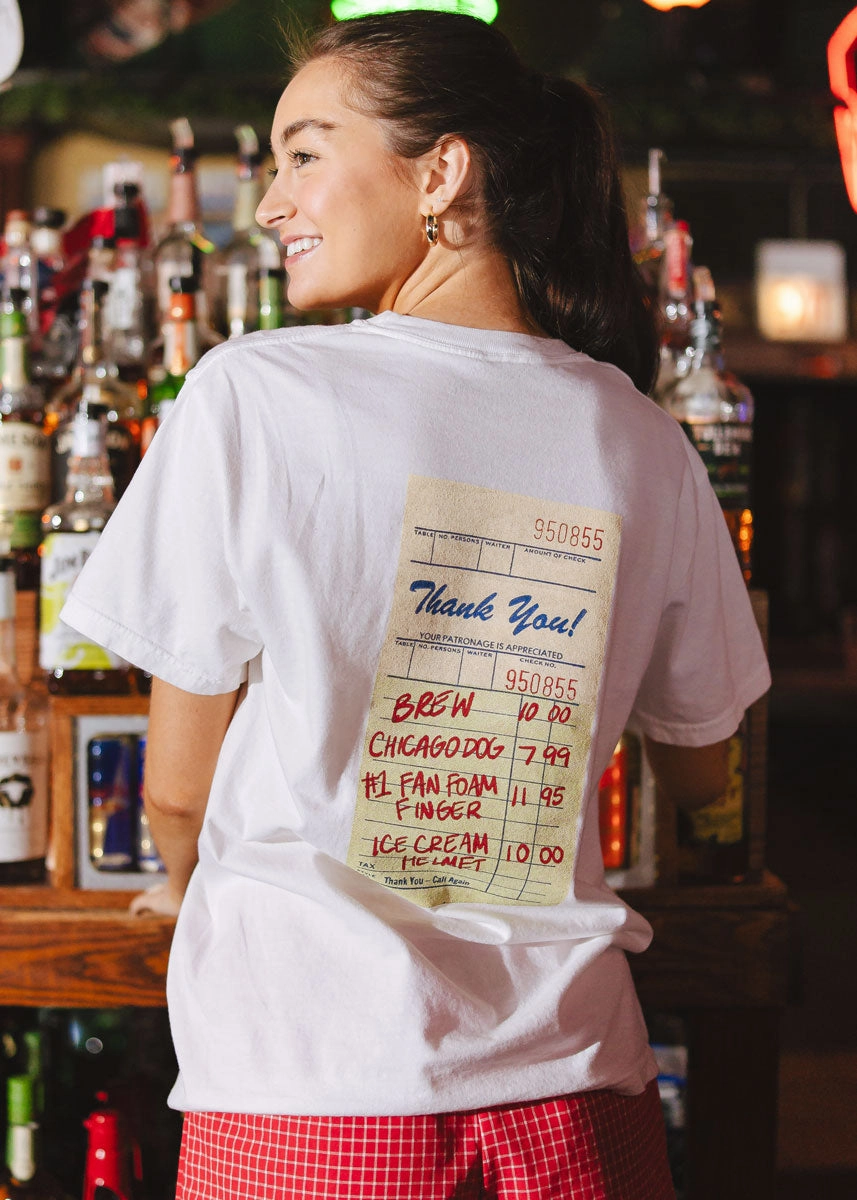 Game Day Receipt Tee SnagProof