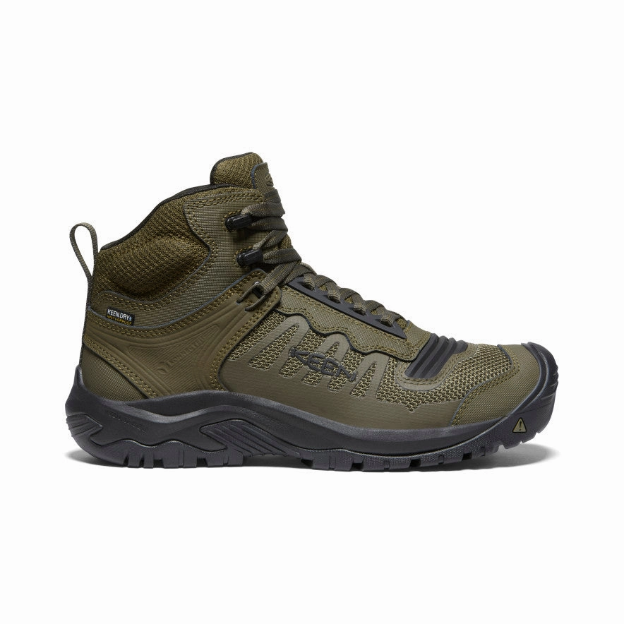 Desert Design Men's Reno Waterproof Mid (Soft Toe)  |  Dark Olive/Black
