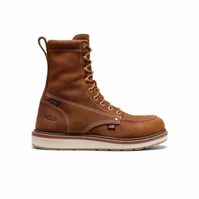 Men's Liberty 8" Waterproof Boot (Soft Toe)  |  Leather Brown/Birch Lightweight
