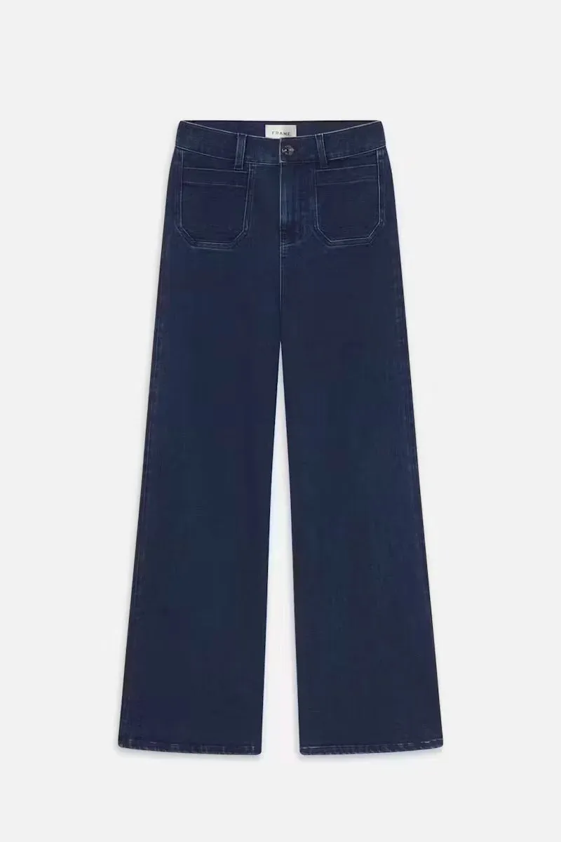 Smooth Texture Training Comfort Le Slim Palazzo Modernist Pocket