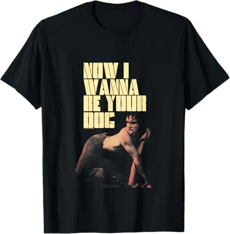 IGGY POP NOW I WANNA BE YOUR DOG TEE Soft Material Minimal Comfort Style