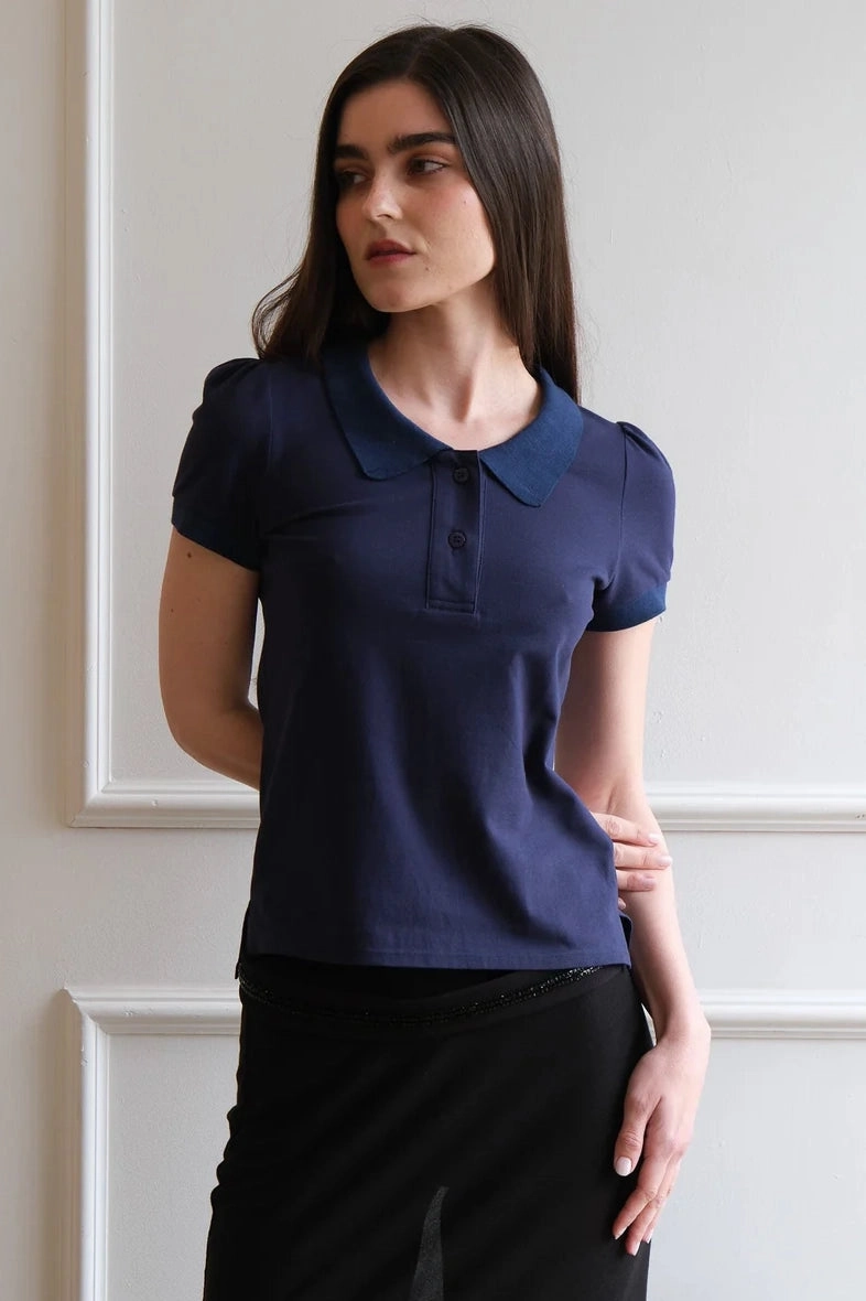Lightweight Blouse Ridge Polo