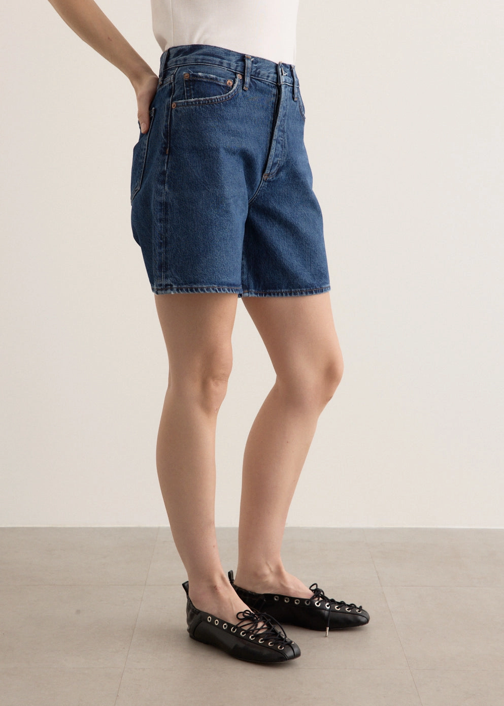 Durable Streetwear Fan Premium Breathable Denim Dame Shorts