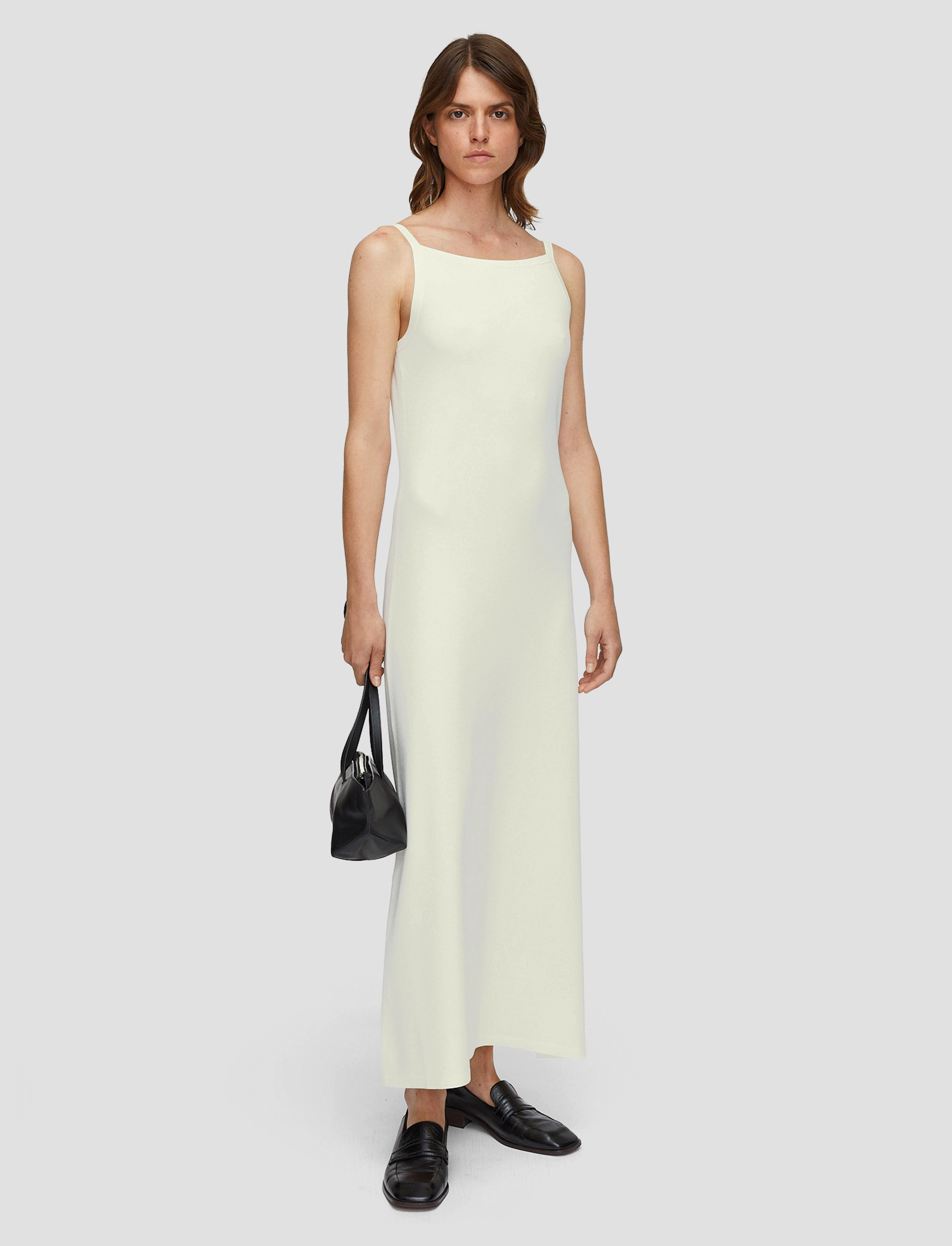 Viscose Knit Stretch Dress Compressed Stitch Cozy Moments