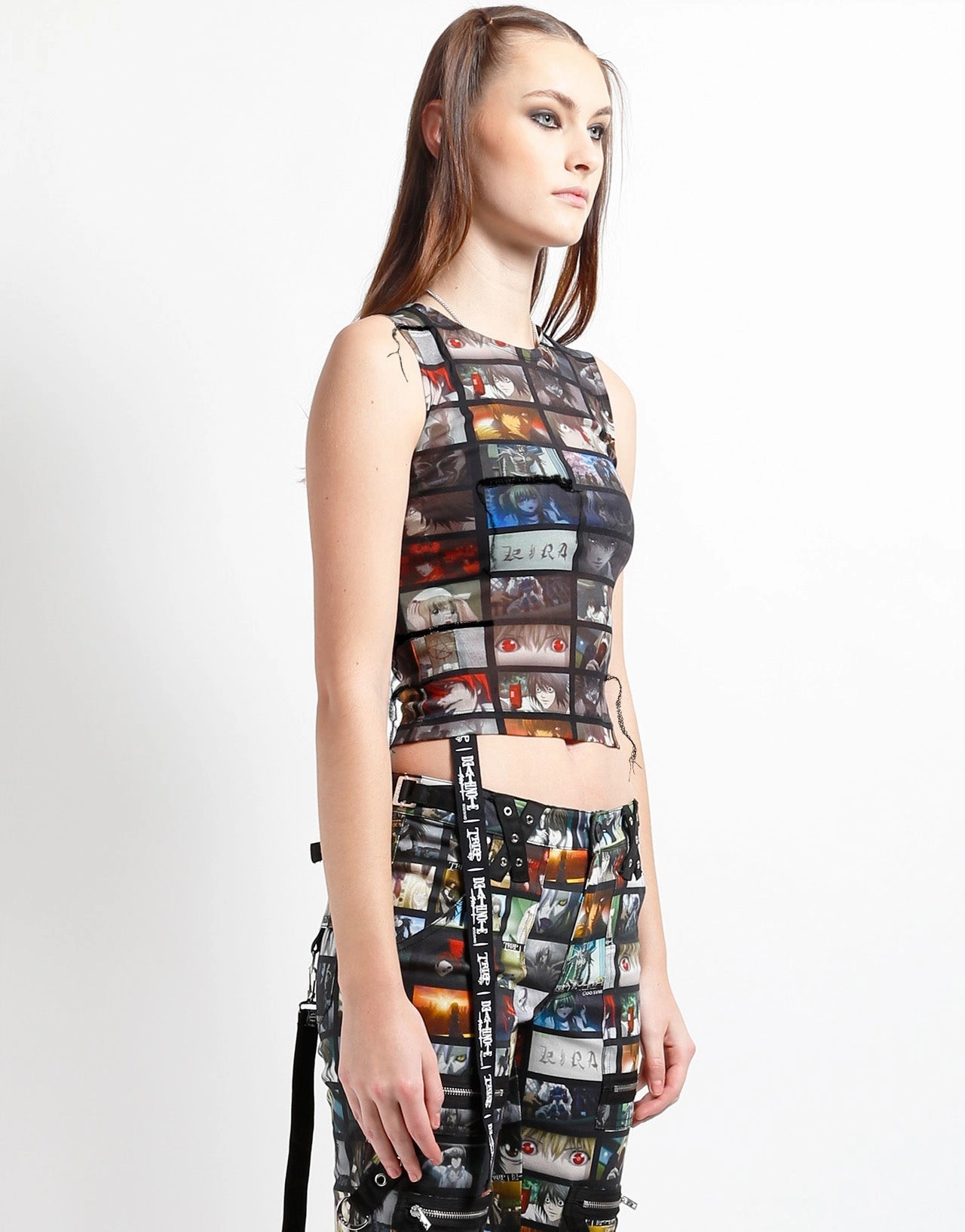 Lightweight Weave TRIPP NYC X DEATH NOTE - SCREEN S/L MESH TOP