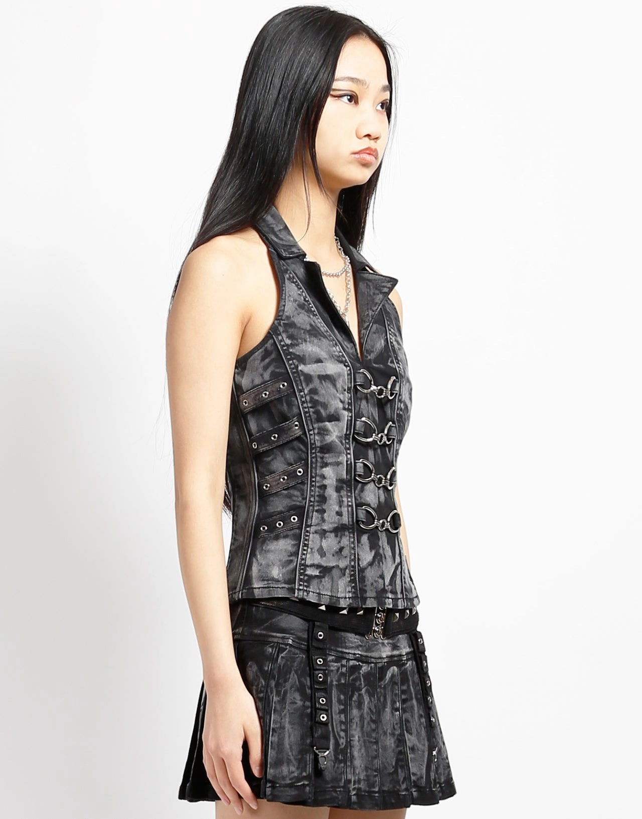 PEACE CORSET BLACK SturdyBeltLoops