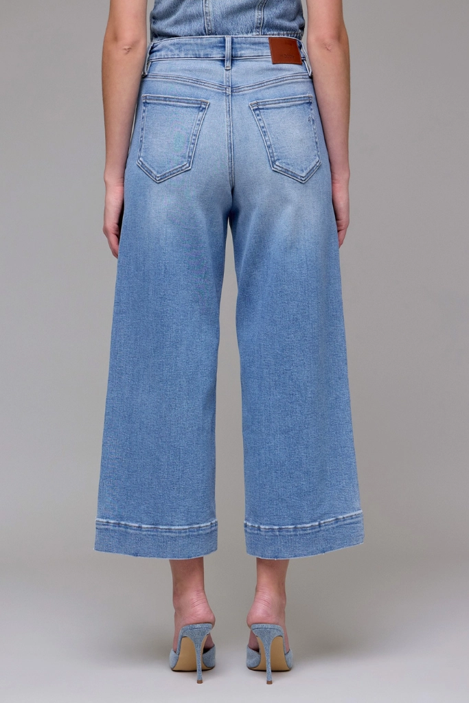 Brunch Outfit Summer Vibes Versatile Nori High Rise Wide Leg Crop Jean