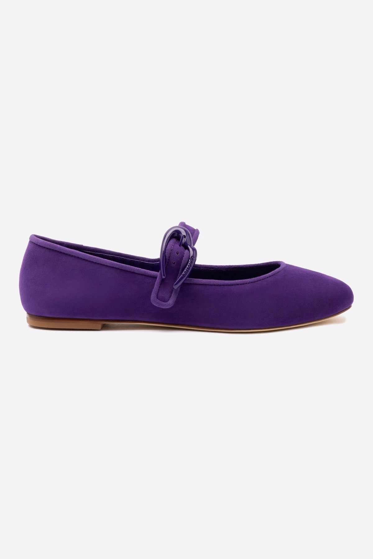 Odor Control Footwear Celebrate Day Verona Ballet Flat In Eggplant Suede