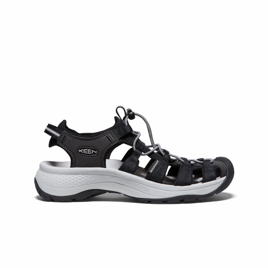 Comfortable beach sandals Sandal Clasps Women's Astoria West Sandal  |  Black/Grey