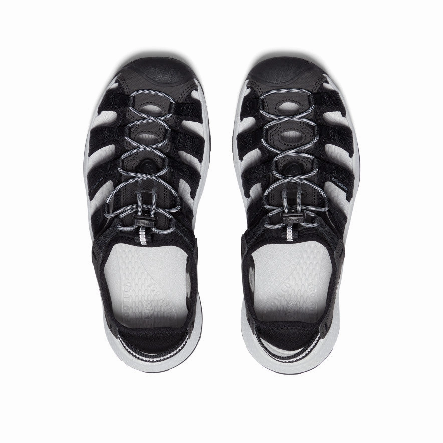 Women's Astoria West Sandal  |  Black/Grey Customizable Straps Double Layer Strap Reinforcement