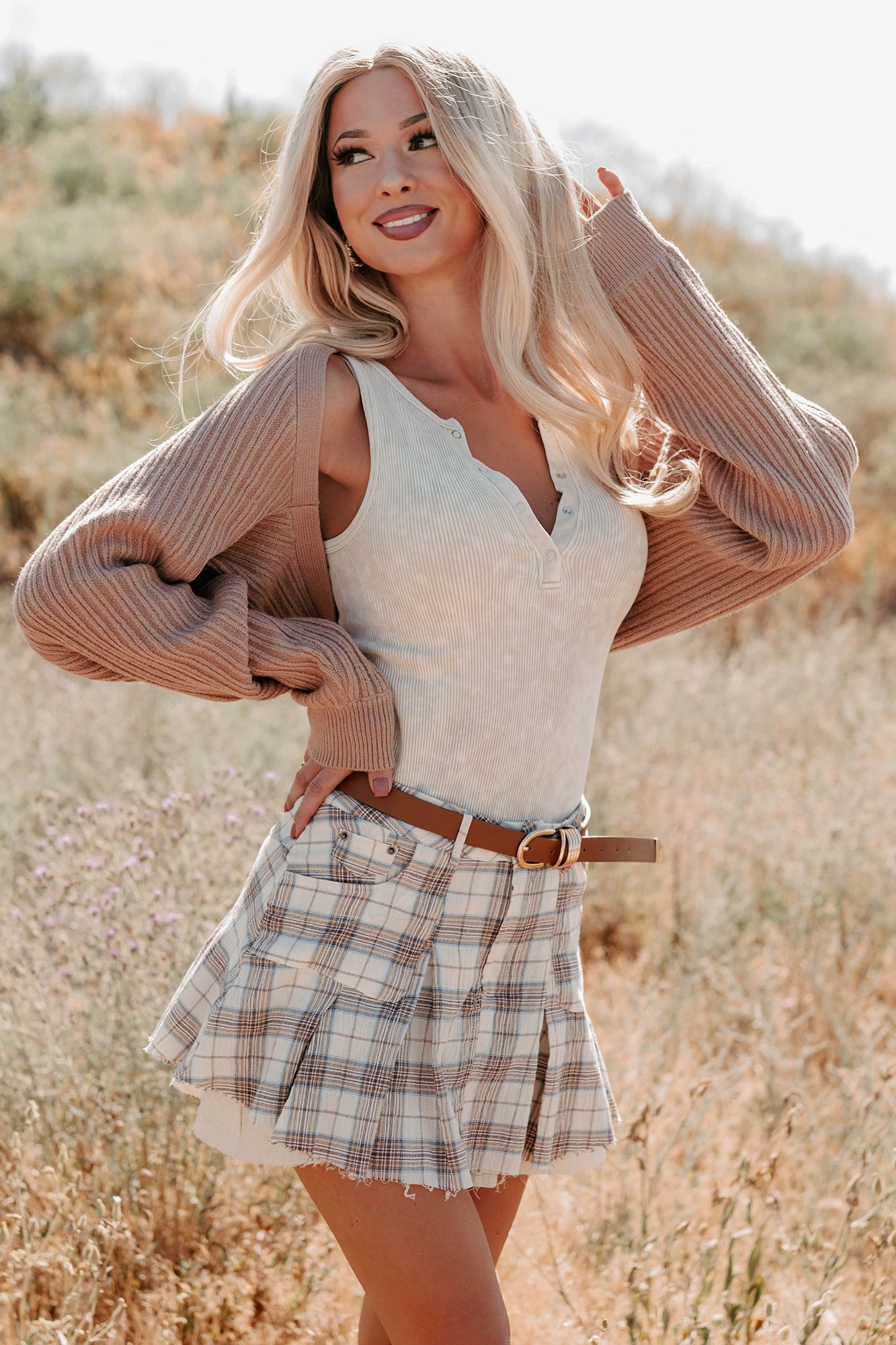 TemperatureRegulating Fabric Toasted Coconut Season Bolero Shrug Cardigan (Dark Taupe)