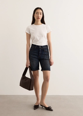 Denim Shorts Lightweight Feel Timeless Feel