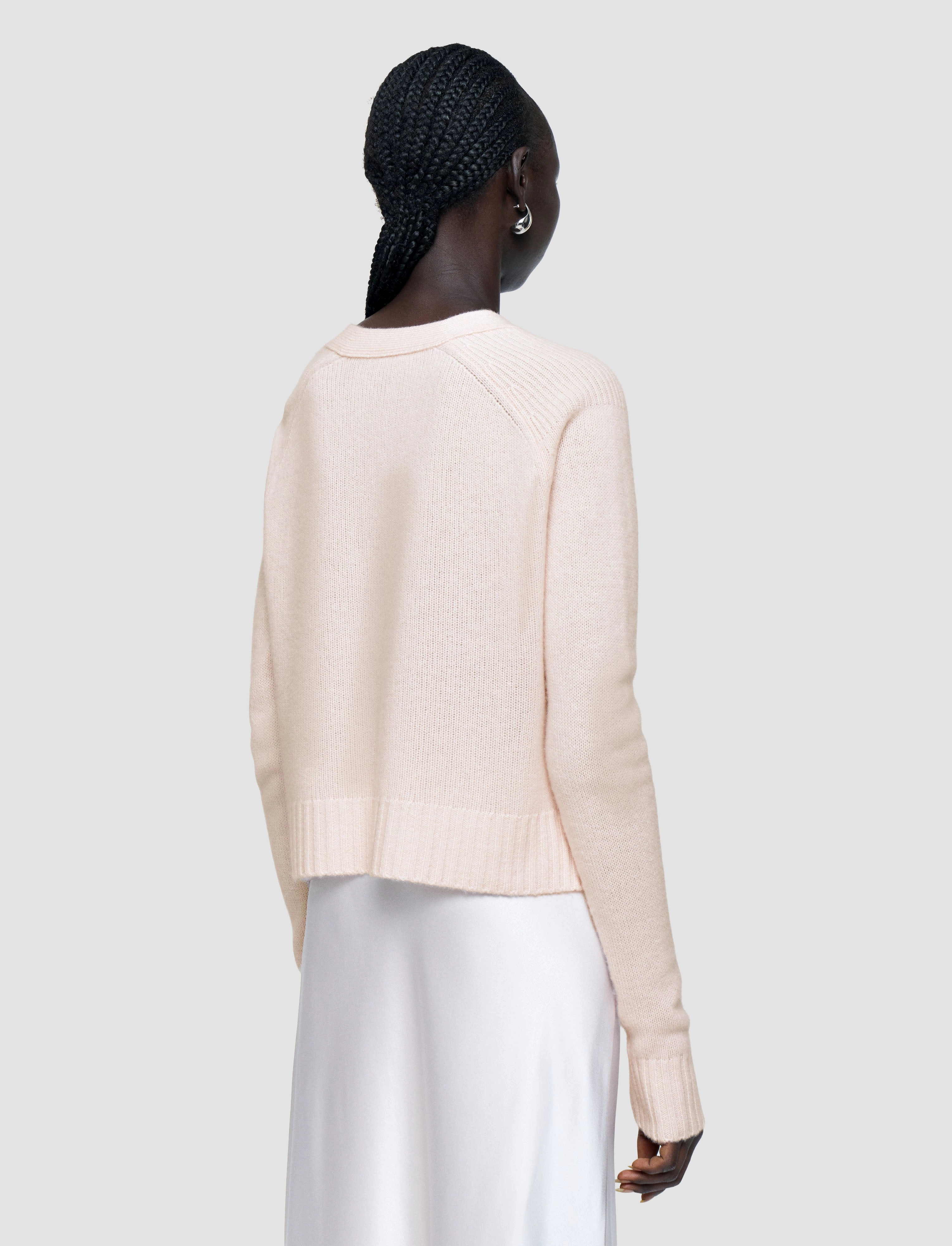 Sustainable Fibers Timeless Basic Open Cashmere Cardigan