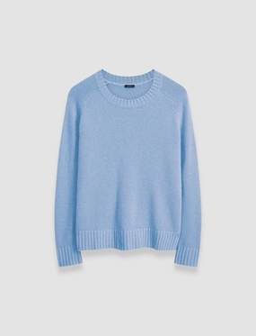 Reinforced Hems Fresh Trend Open Cashmere Round Neck Jumper