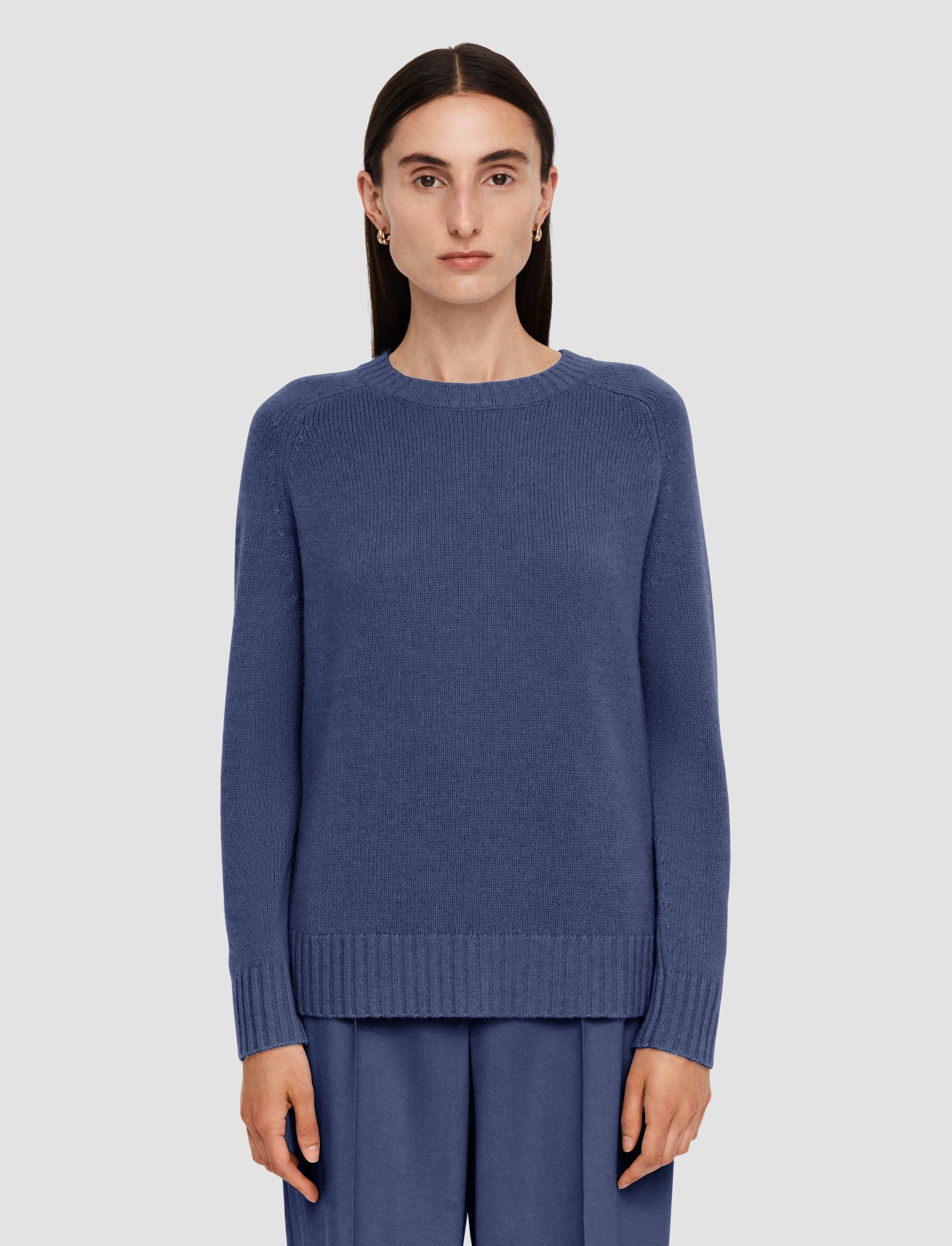 Open Cashmere Round Neck Jumper Multi purpose design