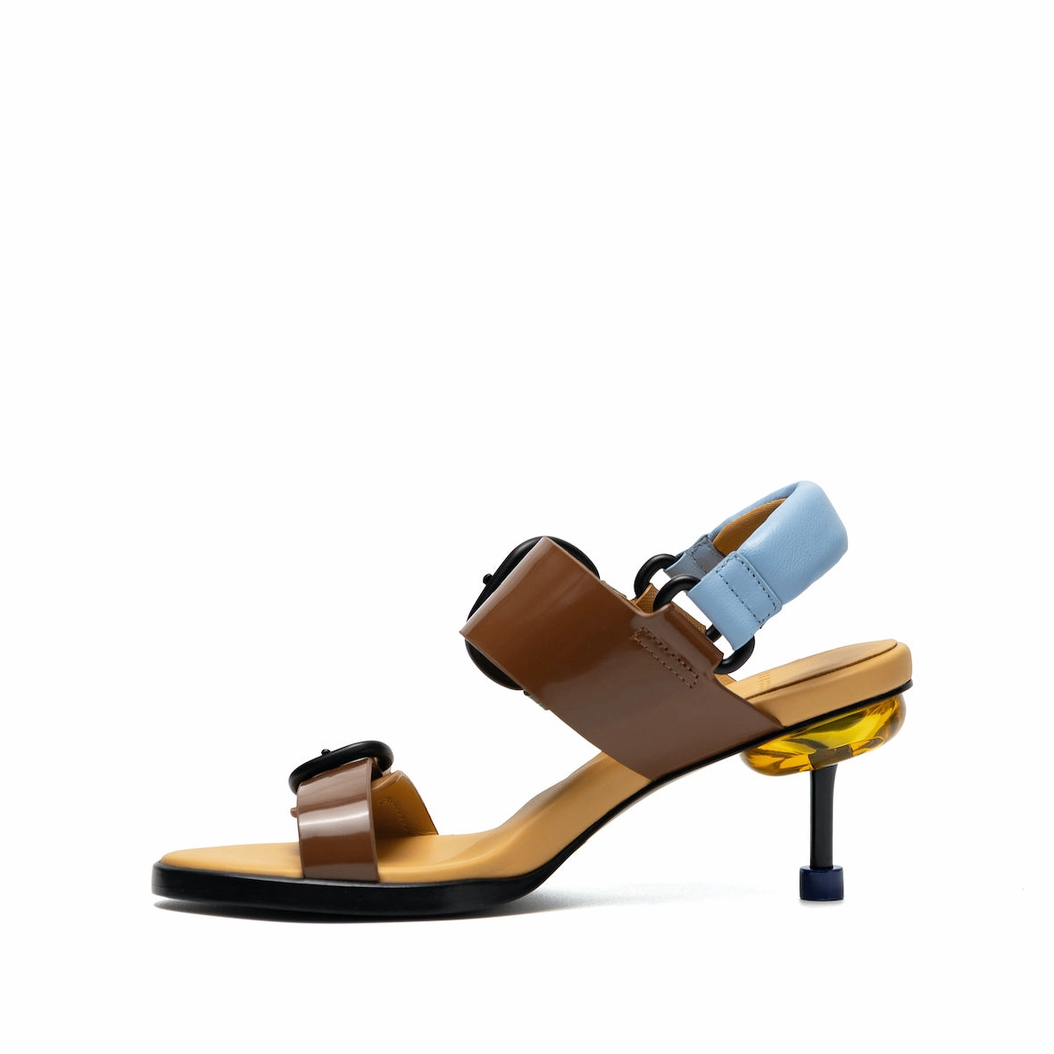 OSHA LINE MID BROWN Elastic Band Ribbon Tie