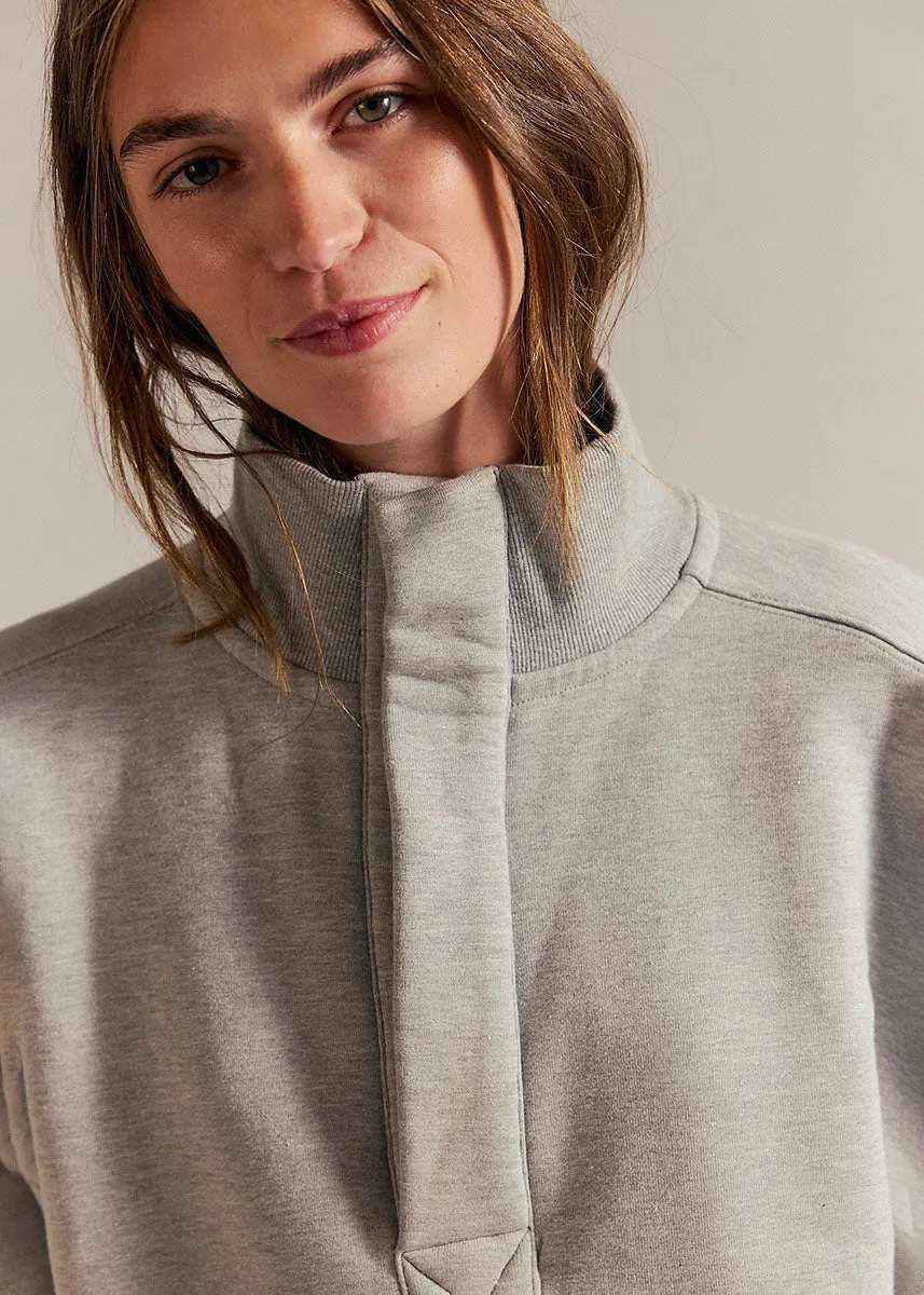 Casual Warmth Timeless Pullover - Heather Grey