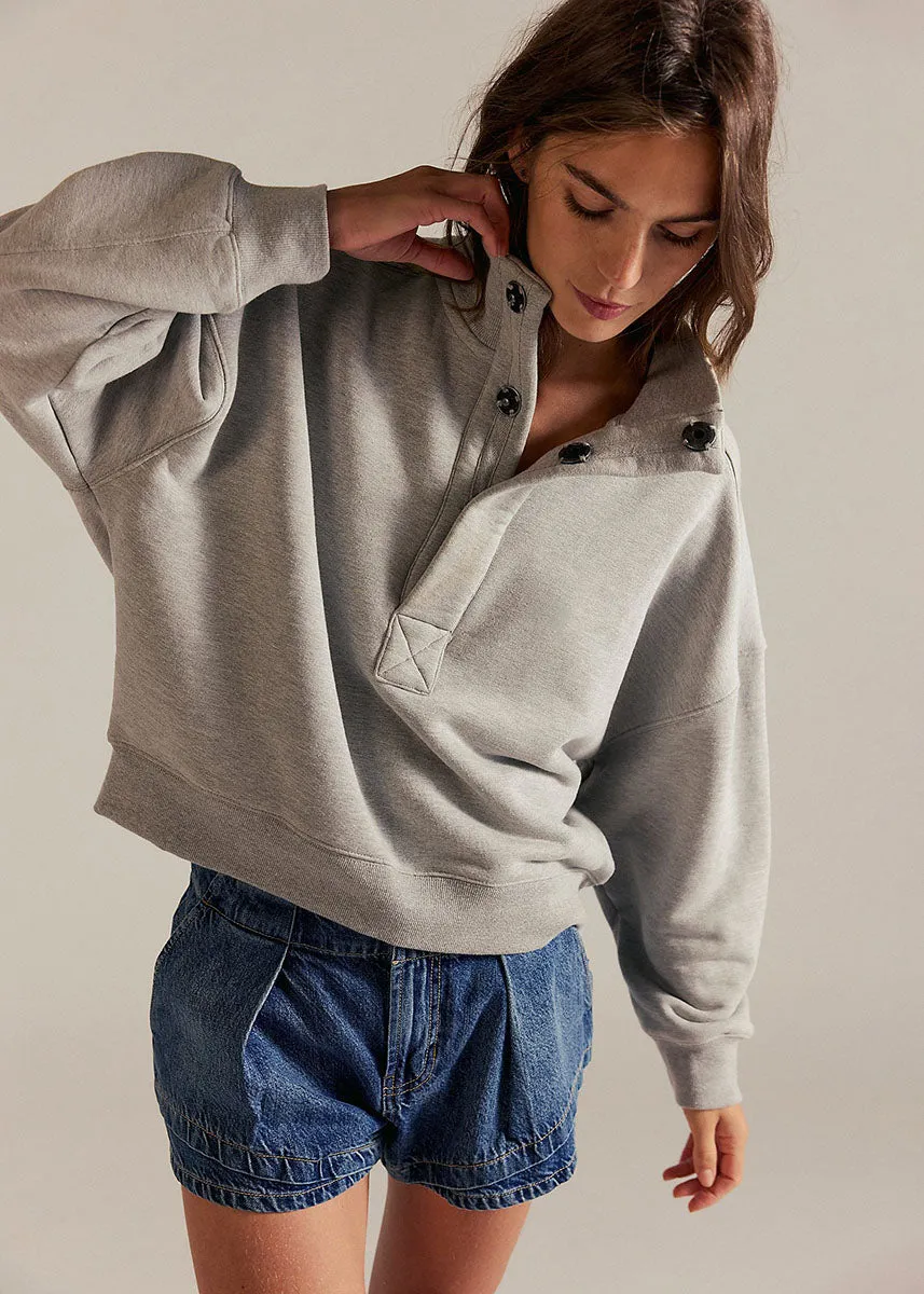 Winter Layer Timeless Pullover - Heather Grey