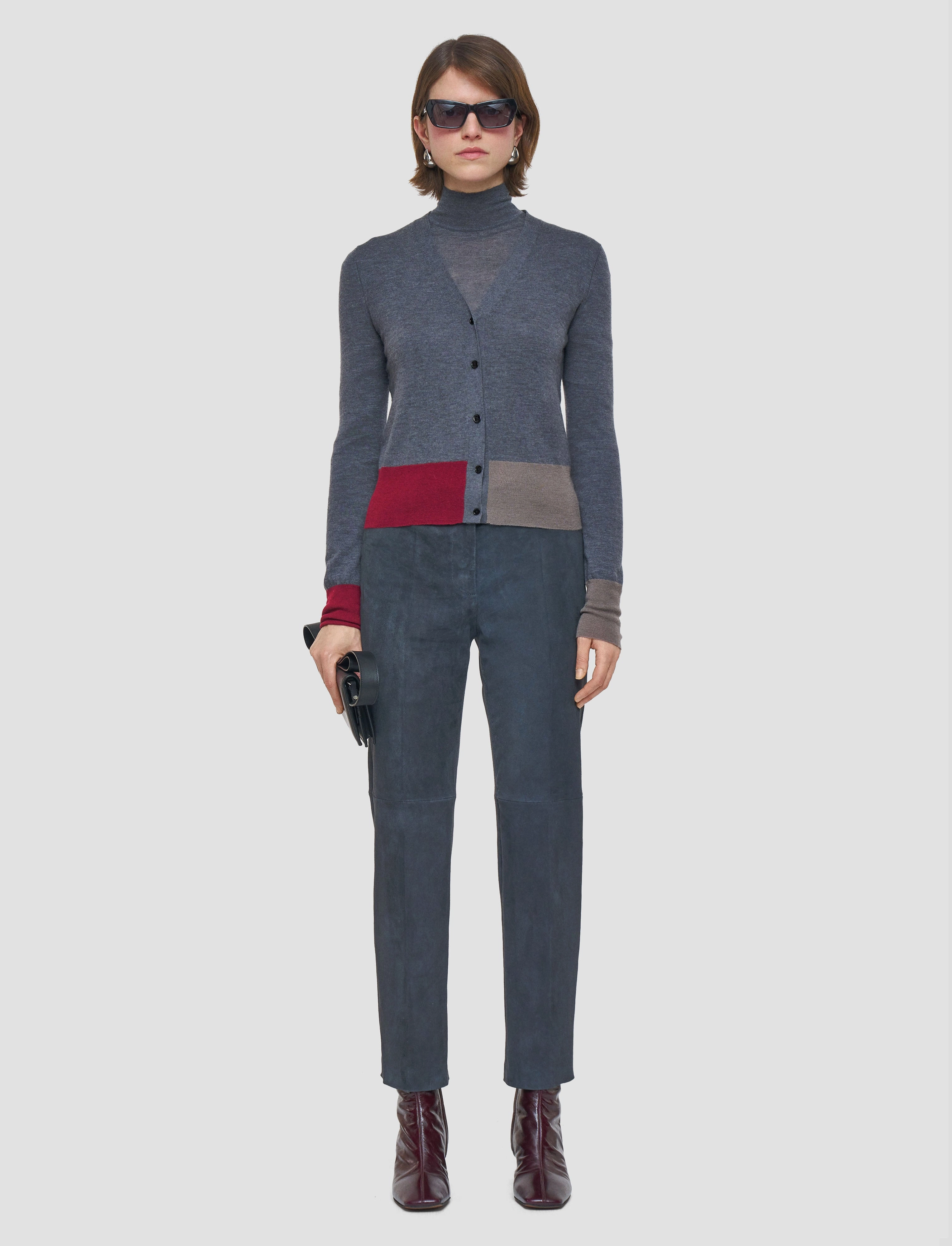 FourWay Stretch Design Overlay Cashair Cardigan