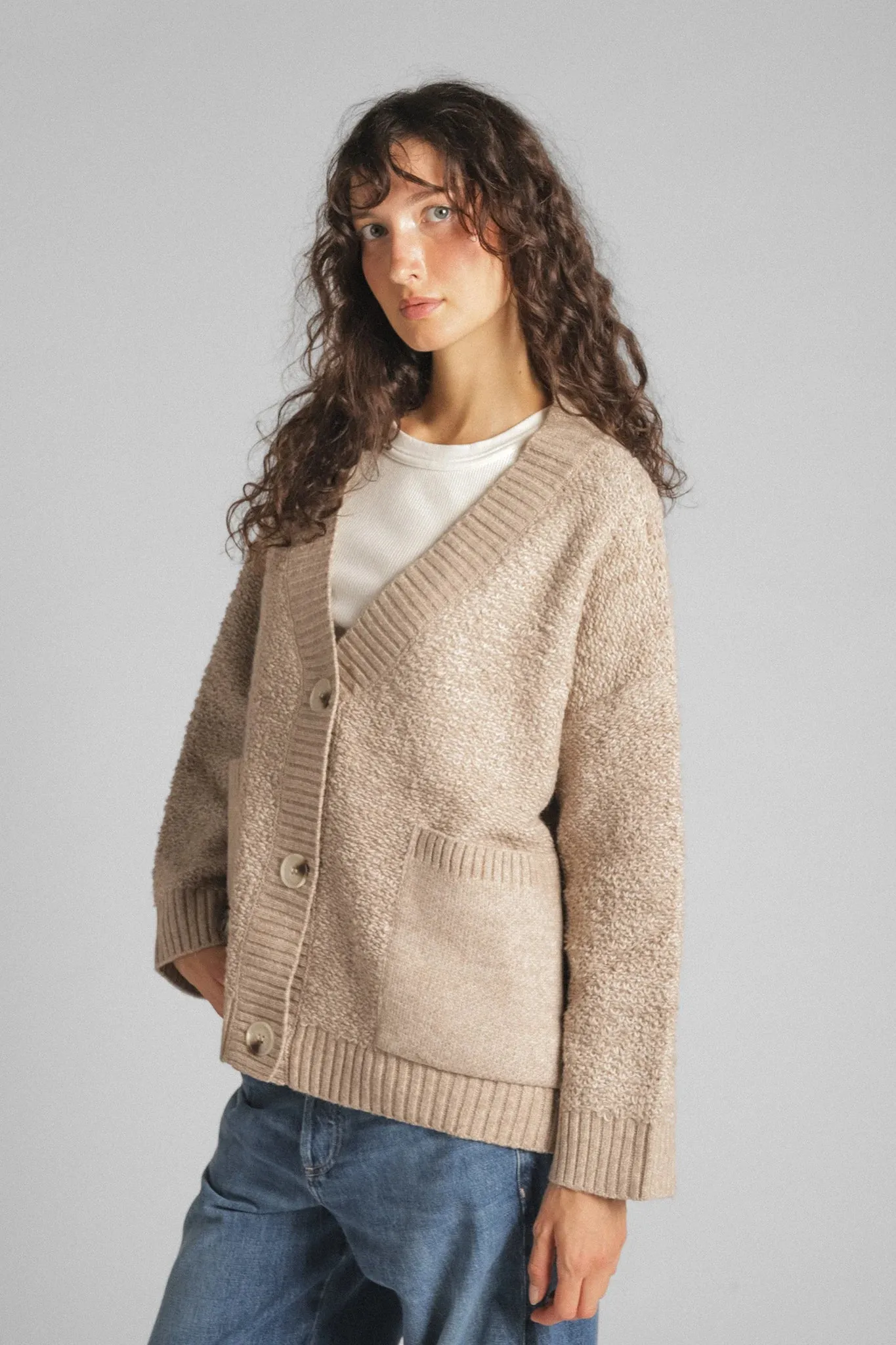 Simple Cozy Winter Wear Oversized Silva Cardigan