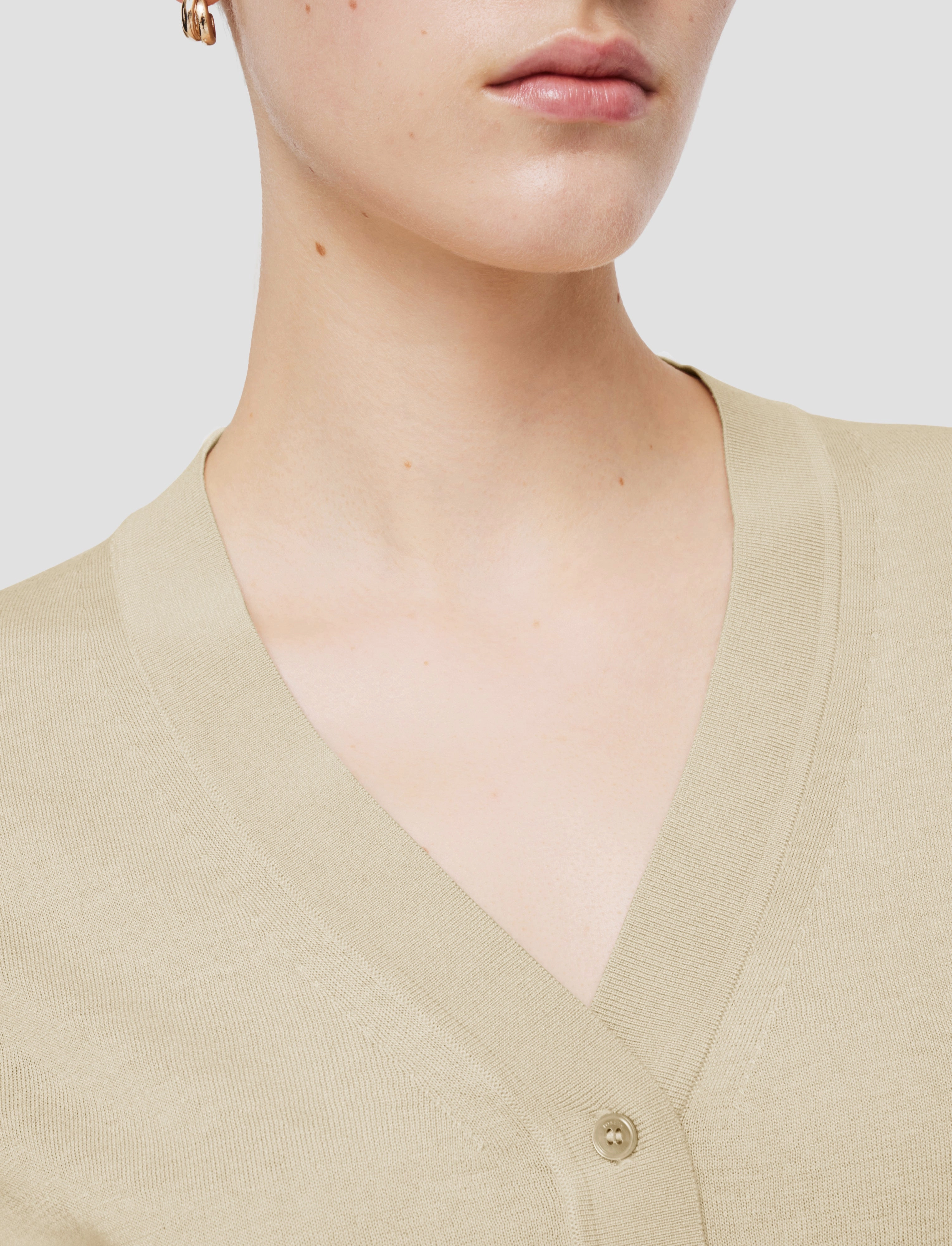 Office Warmth Superfine Cotton Silk Cardigan