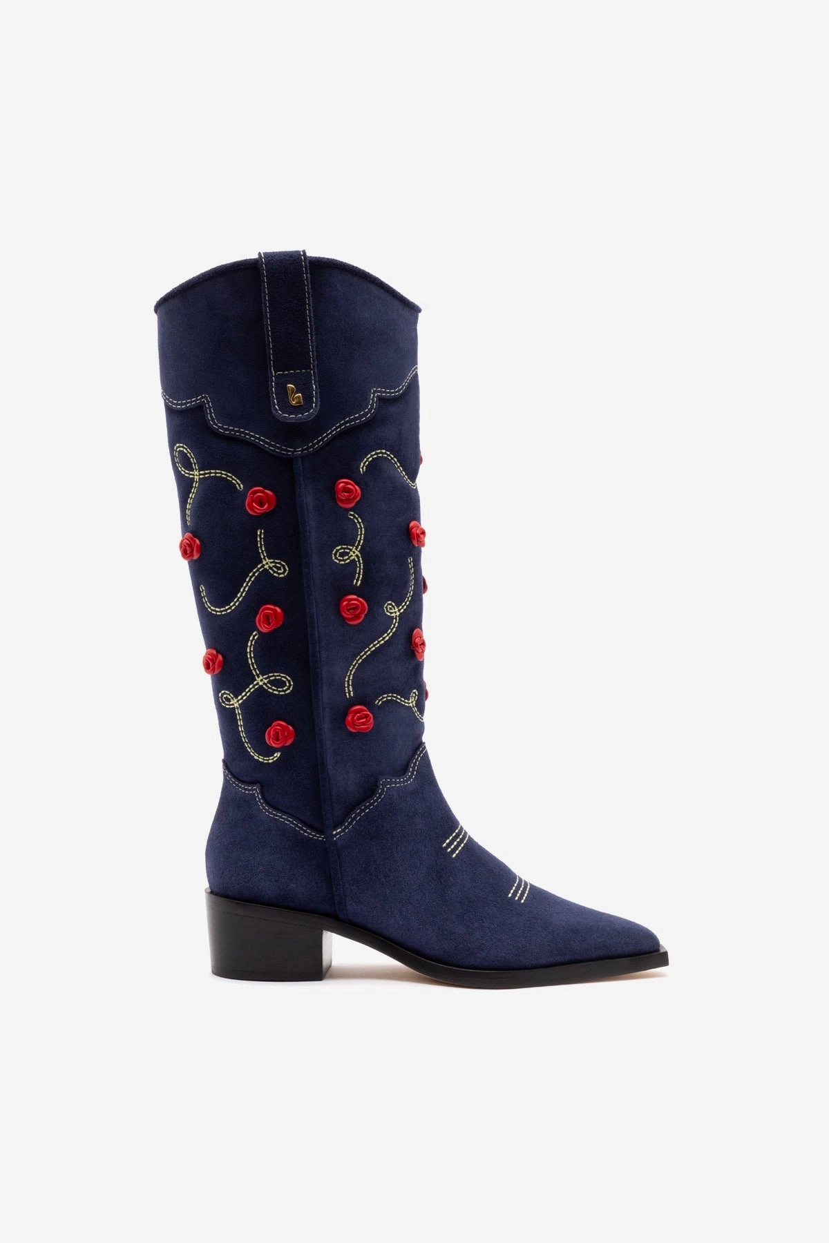 Paloma Boot In Navy Suede Flexible Firm Hold