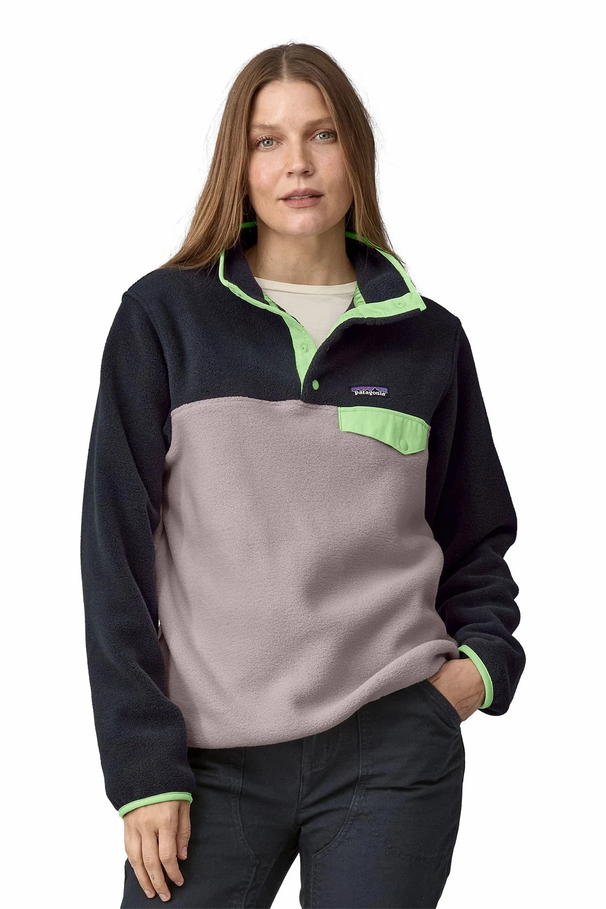 Lightweight Synchilla? Snap-T? Fleece Pullover Thank Wind Layer