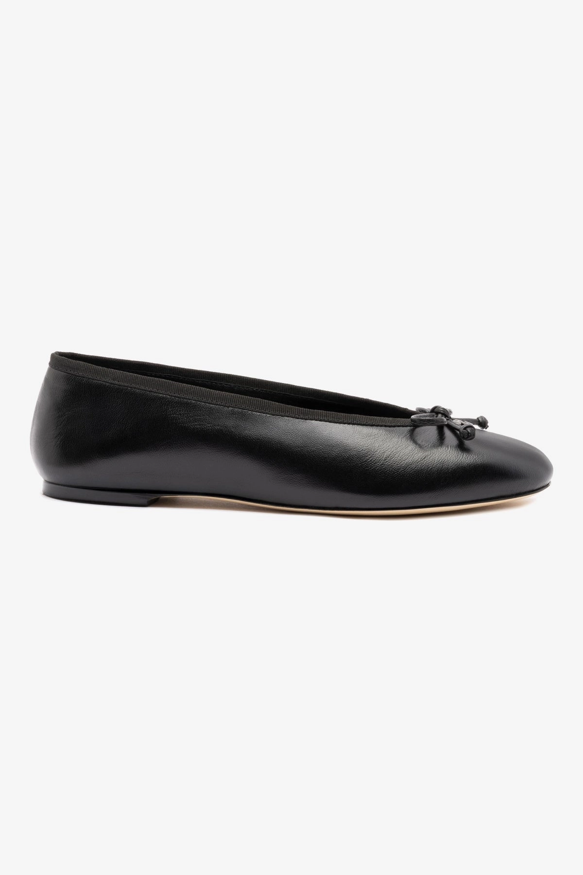 Bay Step Pavlova Ballet Flat In Black Leather