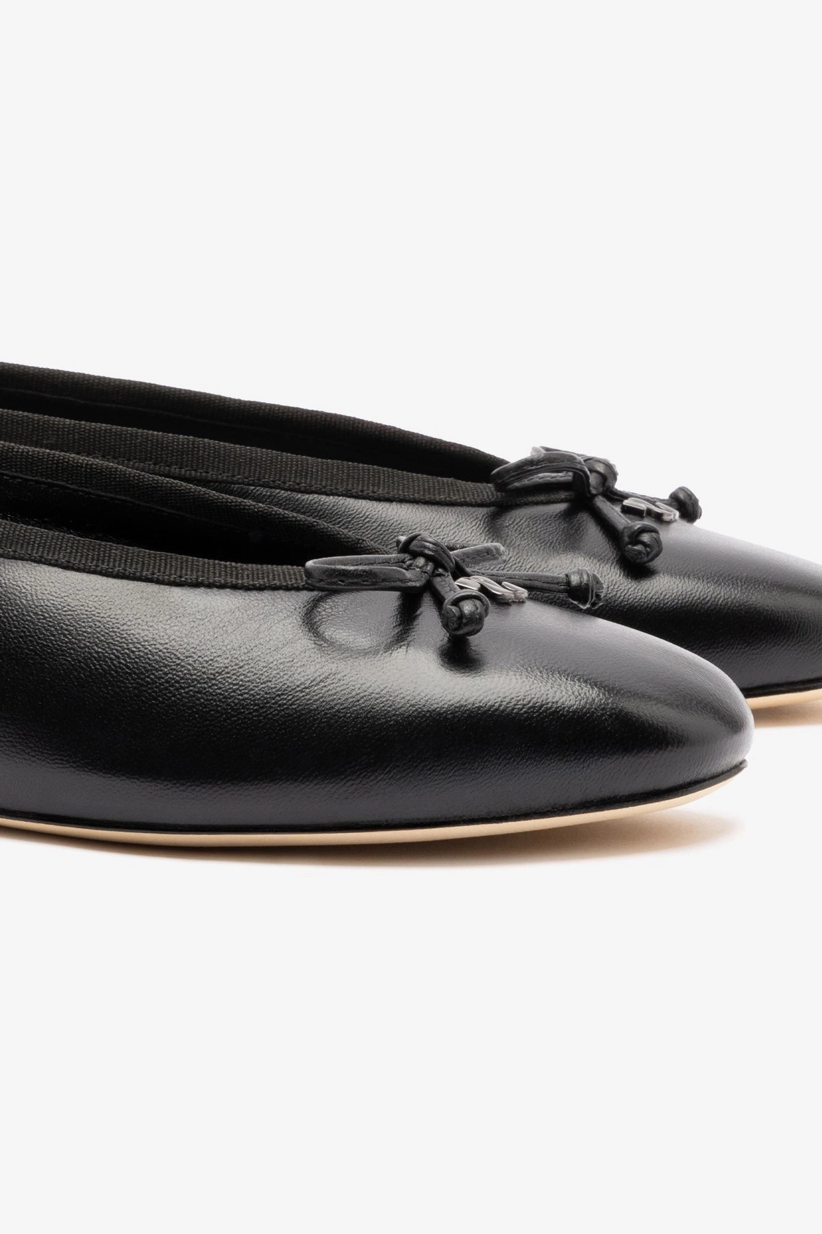 Play Day Club Glow Pavlova Ballet Flat In Black Leather