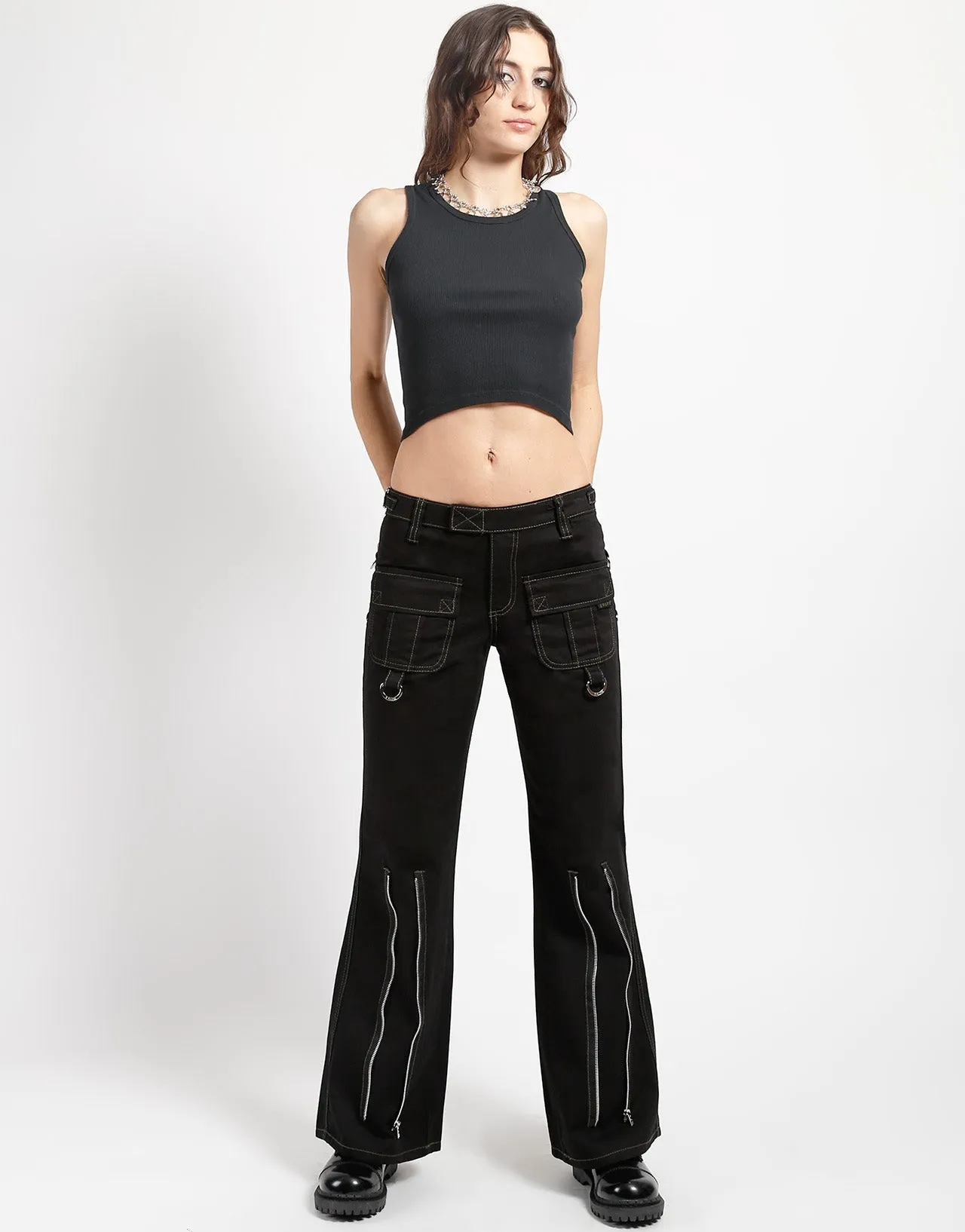 PEACE CARGO PANT BLACK Comfortable Wear