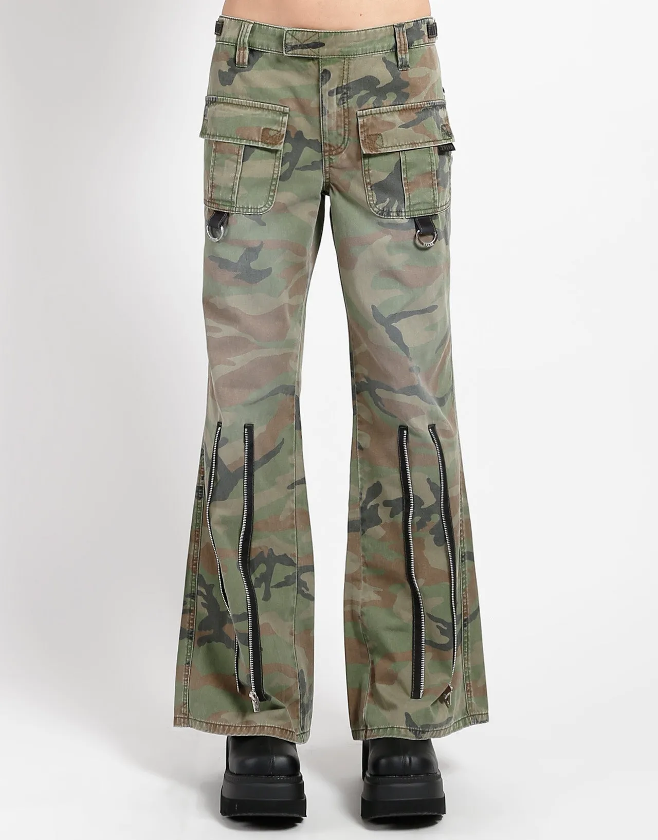 Adjustable Waist Anti Snag Fabric PEACE CARGO PANT CAMO