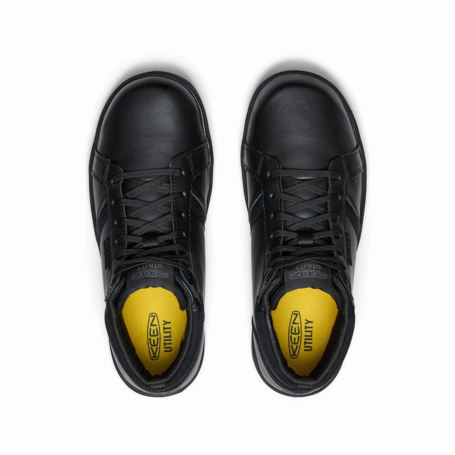 Men's PTC Kenton Mid Work Shoe (Soft Toe)  |  Black/Black Traction Grip