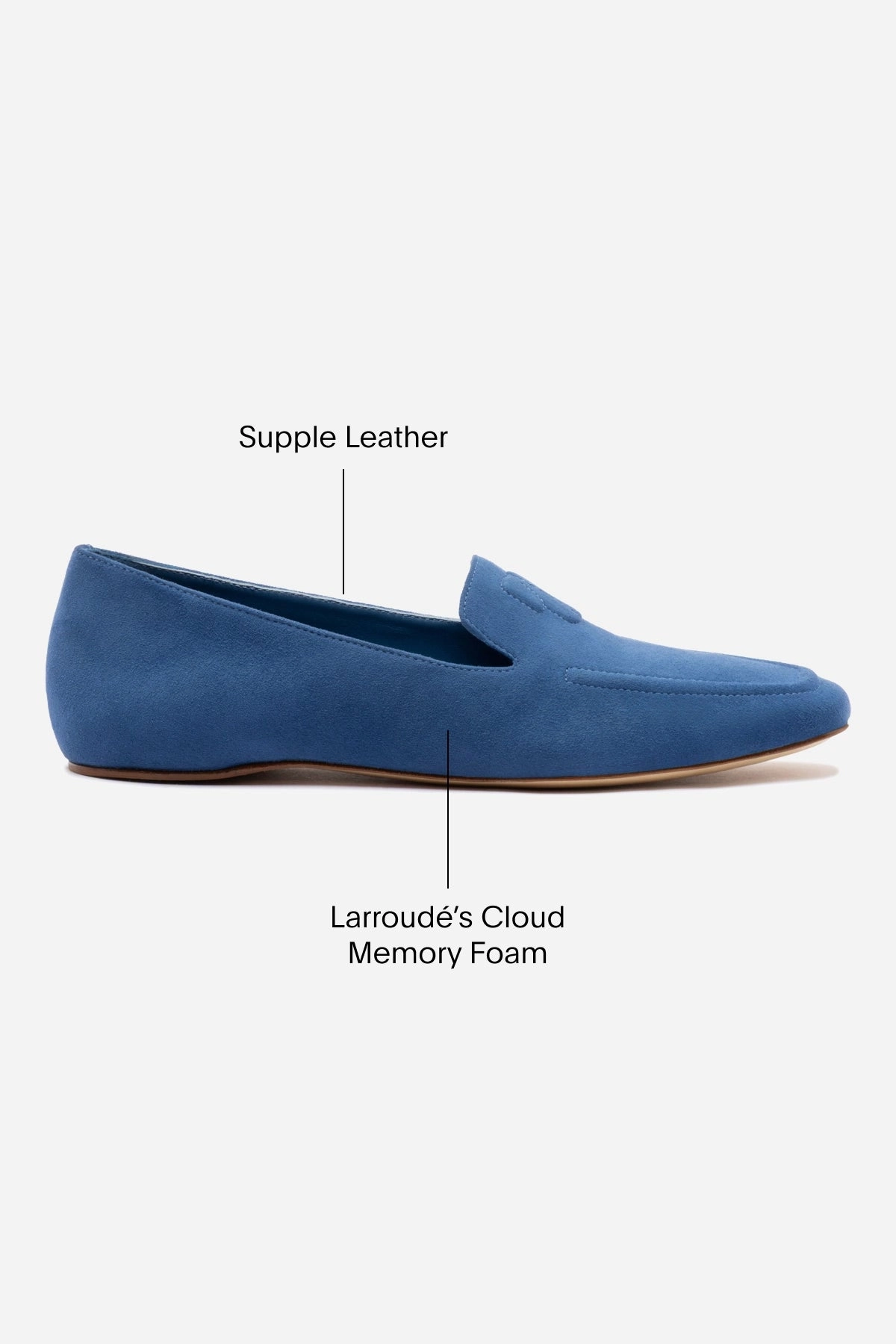 Everyday Style Market Day Penny Loafer In Blue Stoned Suede