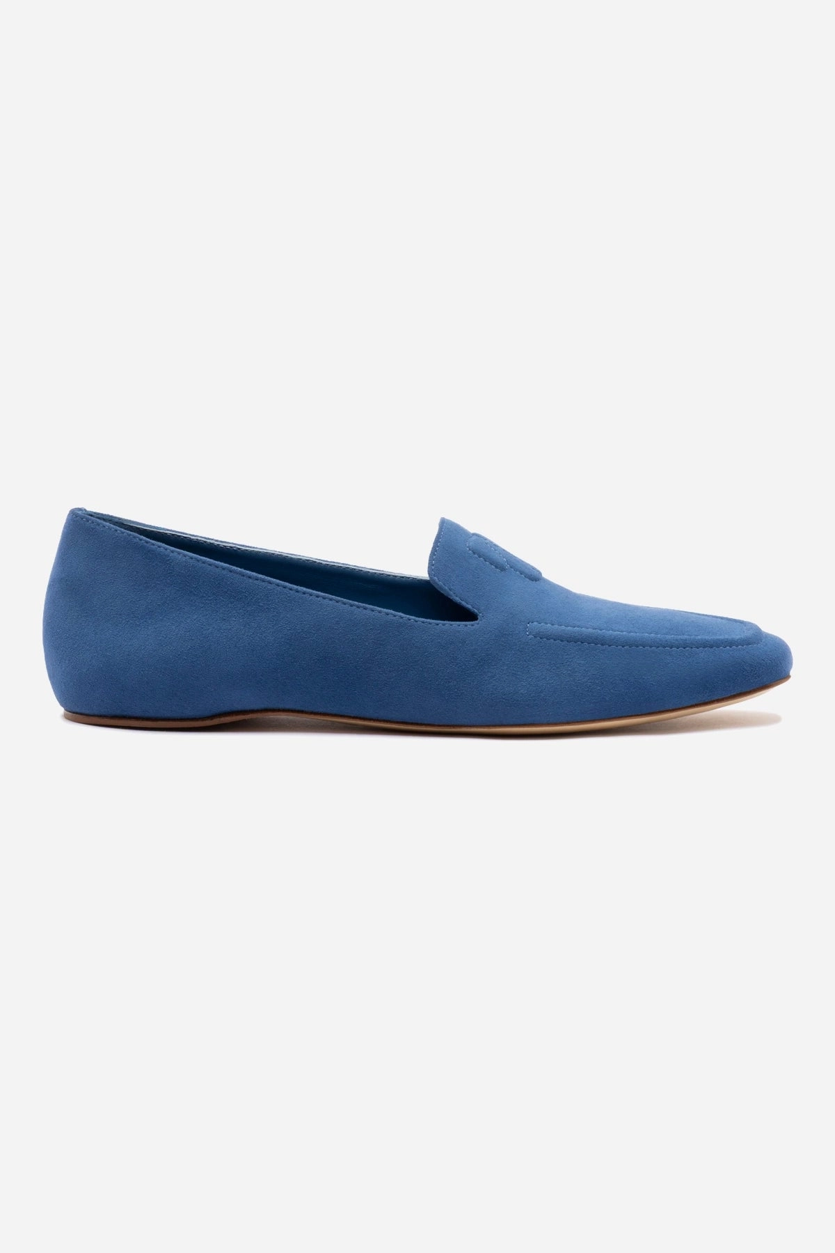 Penny Loafer In Blue Stoned Suede Fast Glide