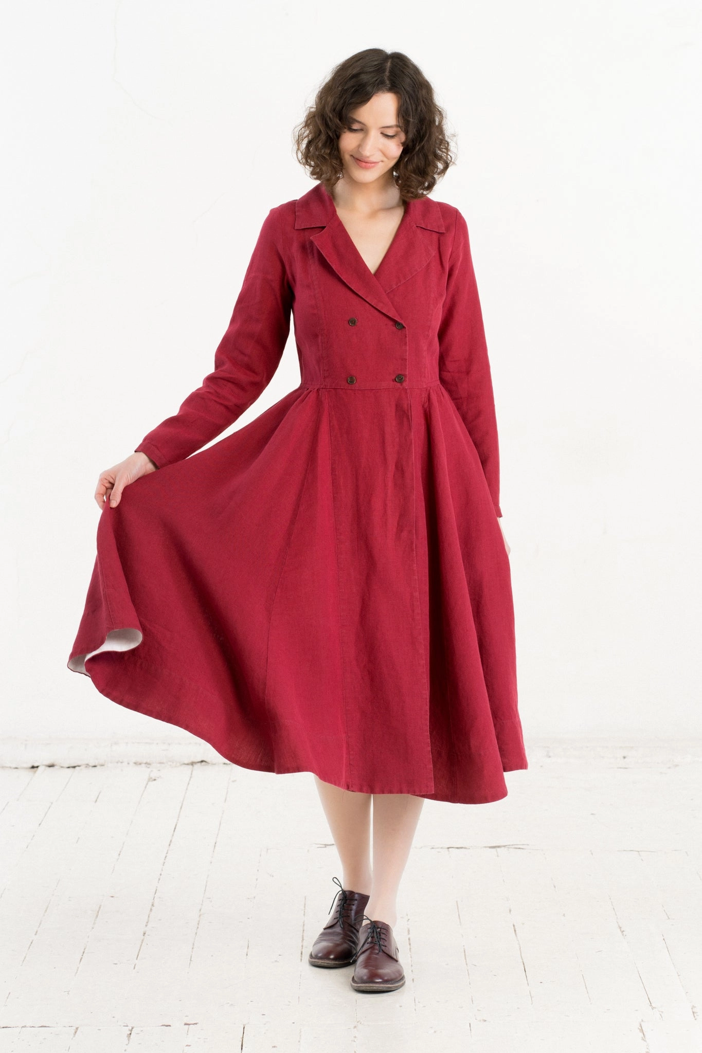 Enola Dress, Long Sleeve Soft Stretch Functional Fit