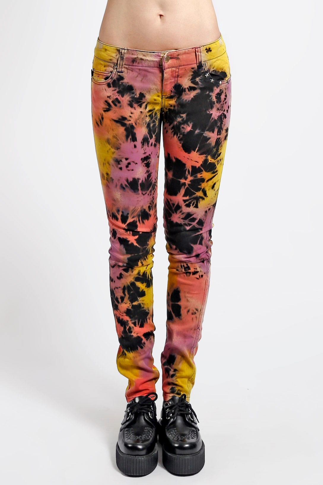 Barrel Waist TIE DYE JEAN