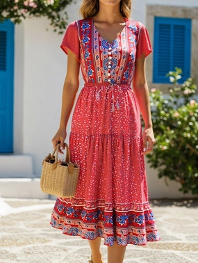 ELEGANT HOLIDAY DRESS Beaded-Edge