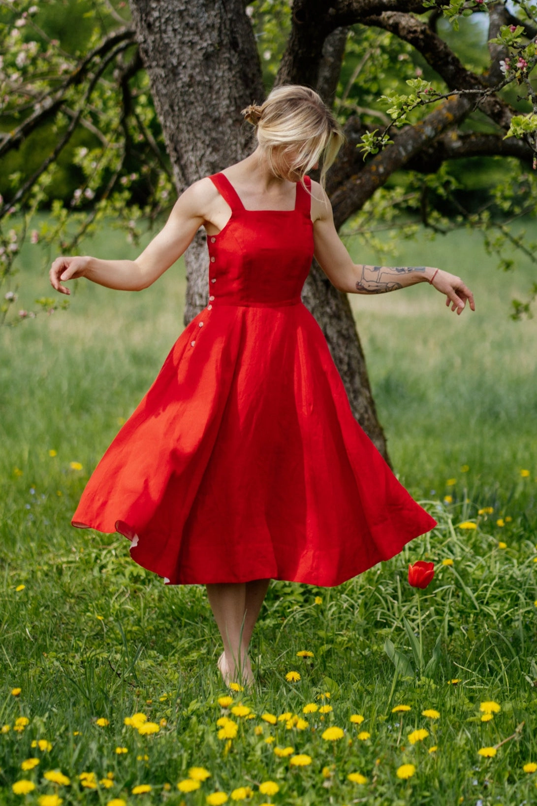 Modern Twist Pinafore Dress, Sleeveless