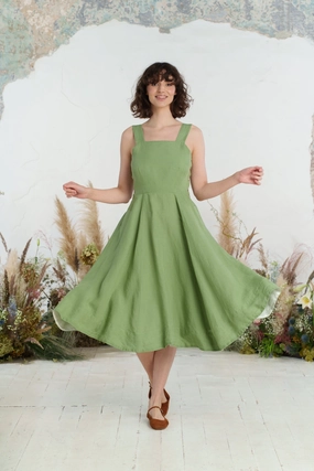 Pinafore Dress, Sleeveless Light material