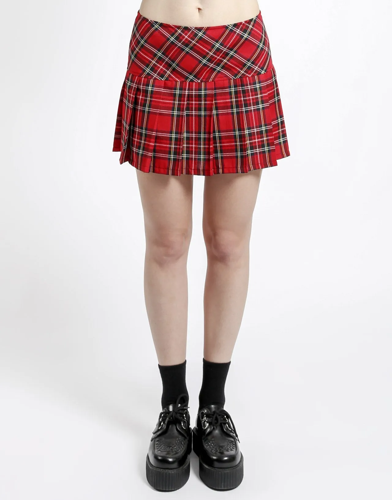 Workwear PLEATED  SKIRT RED PLAID