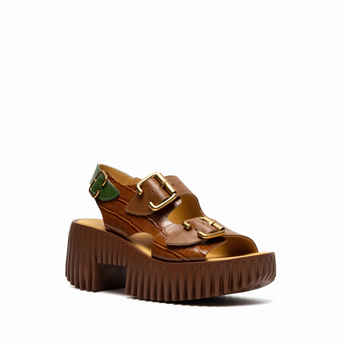 PLIA ASTRA BROWN Sporty Sandals