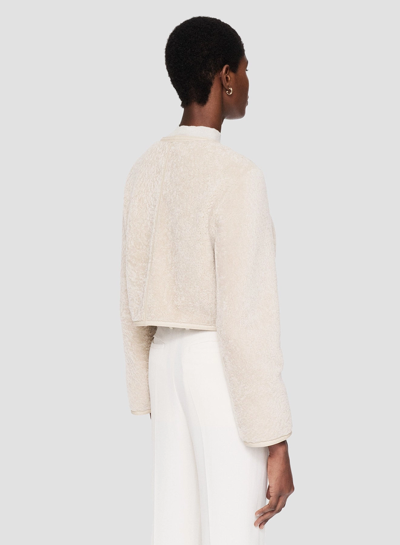 Kinetic Back Ventilation Maurice Embossed Shearling Jacket