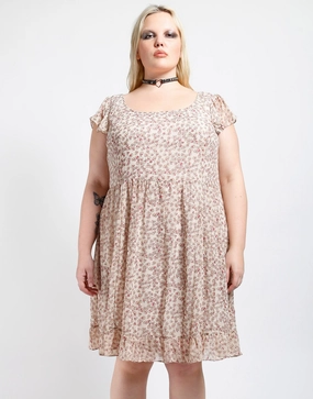 Power Soft Playful printed gown Plus Size Sookie Skull Chiffon Dress