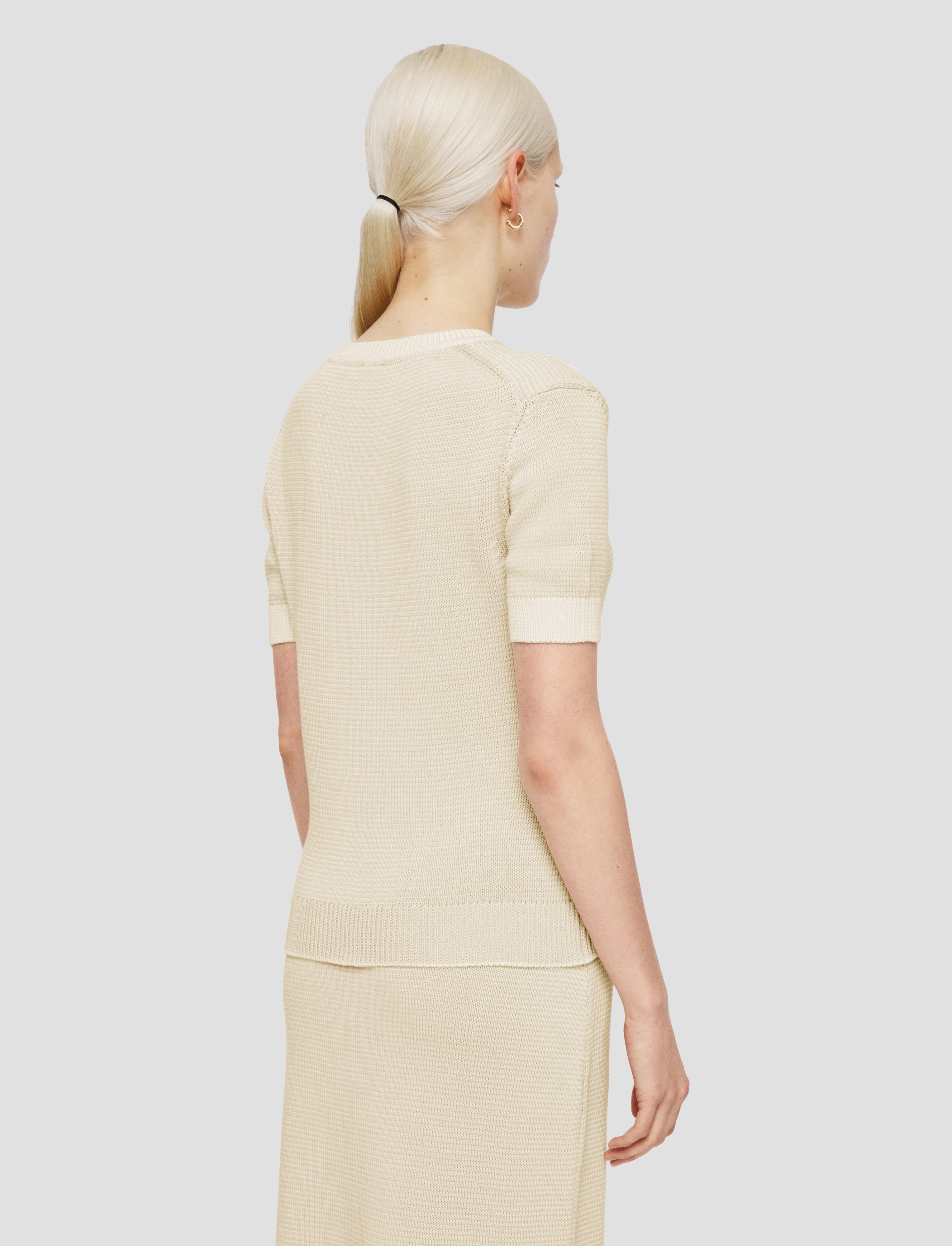 Cold Warmth Micro Stripe Knit Top