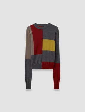 Overlay Cashair Round Neck Jumper Evening Stroll