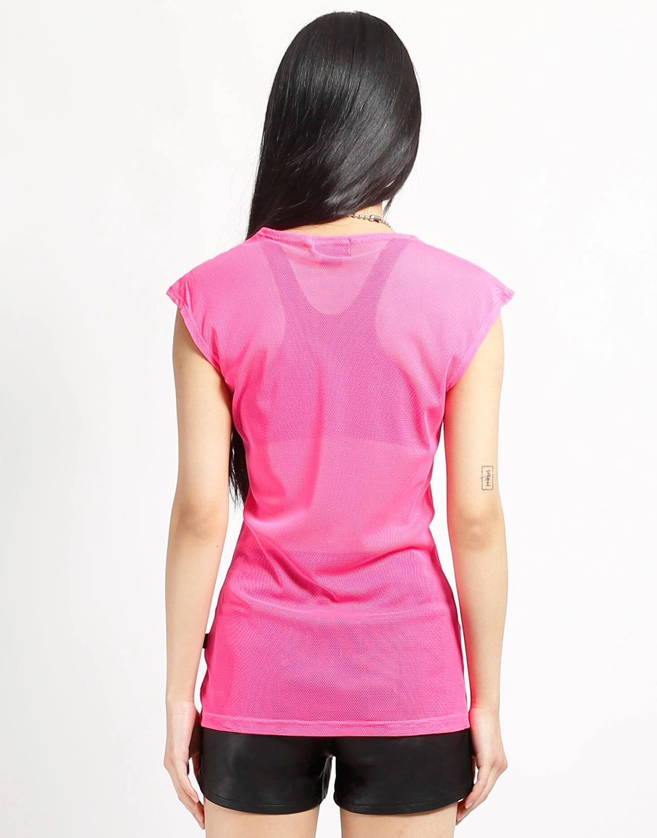 UltraFineMesh ThermalRegulation MUSCLE TANK FISHNET PINK