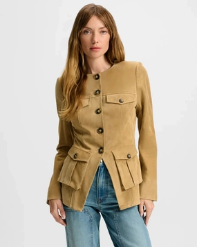 Orrin Suede Jacket Desert Khaki Reunion Fitness