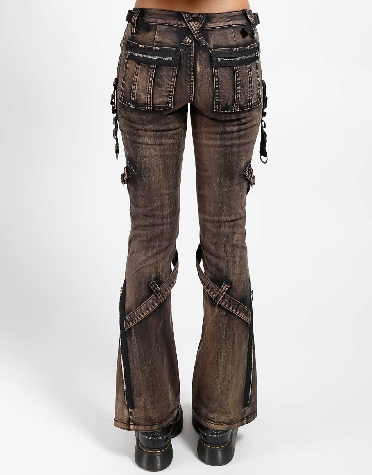 Durable Seams POWER BELT PANT BLACK STEAM WASH